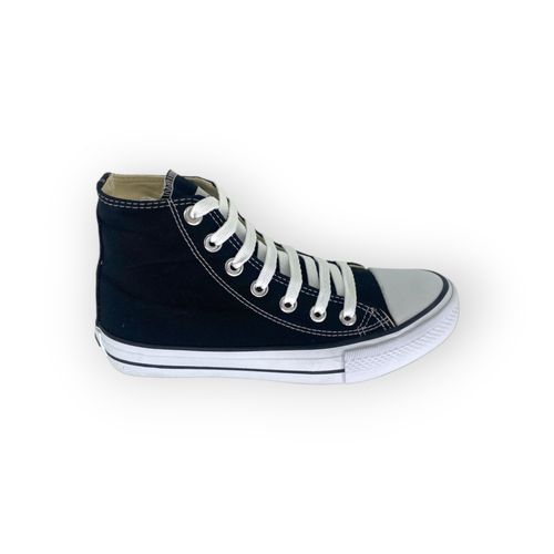 Zapatilla South One New Bullet Caña Alta Lona Negro