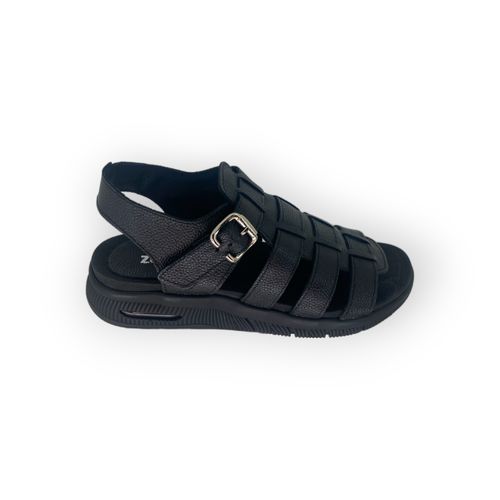 Sandalia Lemon Pie Tiras Burbuja Negro