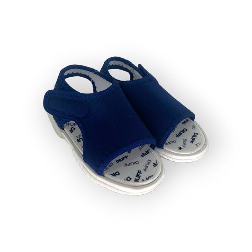 Sandalia Diuff Betina JR Elastico Abrojo Azul
