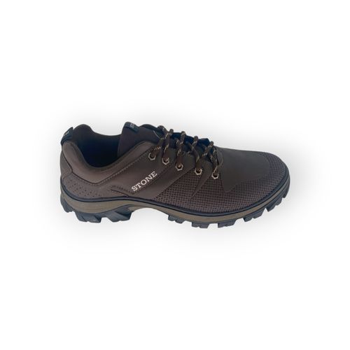 Zapatilla Stone Acordonada Trekking Marron