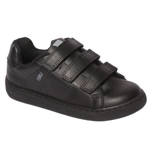 Zapatilla Ferli Tres Velcros Negro