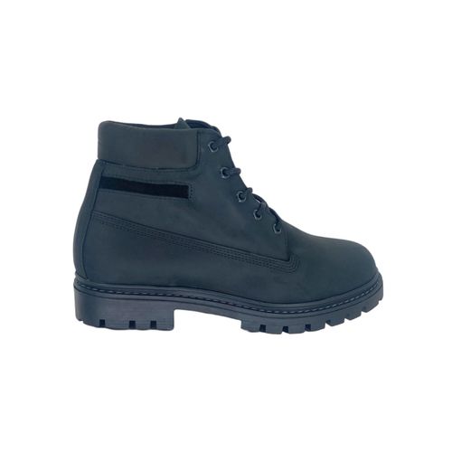 Borcego Marsanto Acordonado Costura Negro