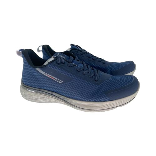 Zapatilla Pegada Acordonada Azul