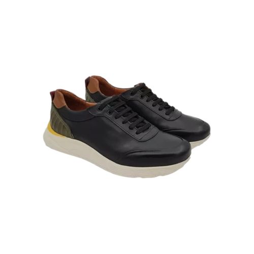 Zapatilla Franco Pasotti Terzi Acordonada Combinado Negro