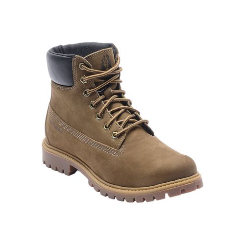 Borcego Hush Puppies Lizard Acordonado Marron