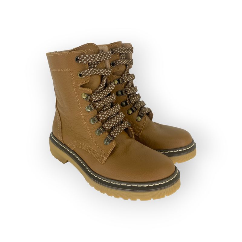 Viamo Borcegos Mujer Mostaza HOT Viamo Zapatos Borcegos Mujer