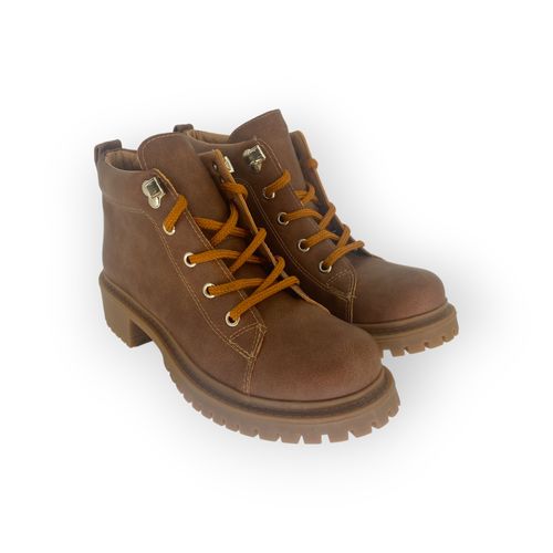 Borcego Kate Kuba Barched Acordonado Chocolate