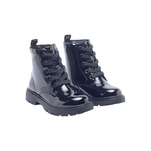 Borcego Kickers Fashionist Charol Negro