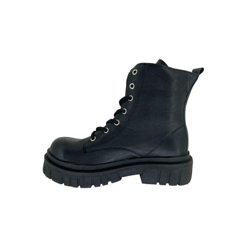 Borcego Outlet Acordonado Negro