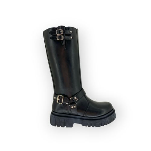 Bota Outlet Hebilla Negro