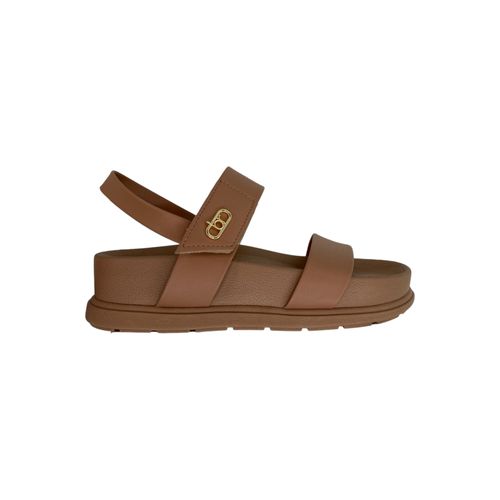 Sandalia Beira Rio Velcro Nude