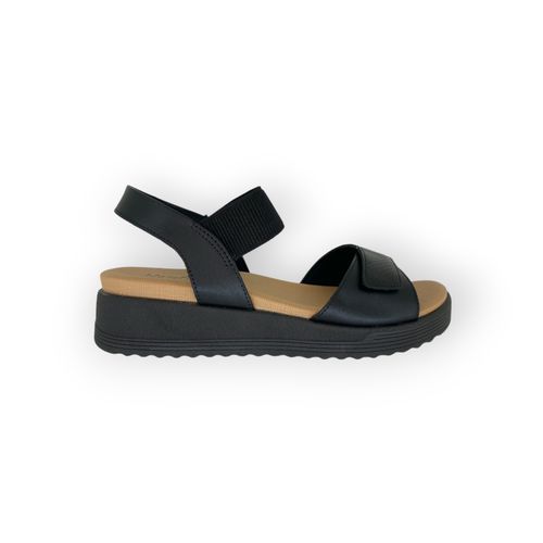 Sandalia Usaflex Abrojo Negro
