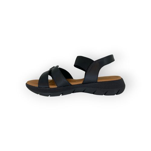 Sandalia Usaflex Elastico Negro