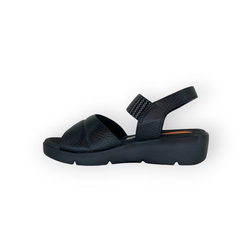 Sandalia Usaflex Elastizada Negro