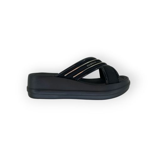 Zueco Azaleia Faja Cruzada Negro