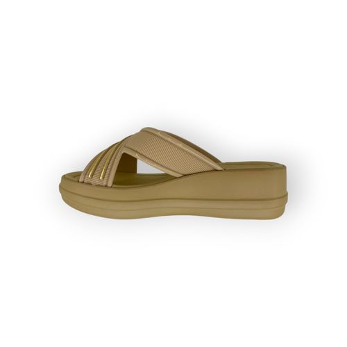 Zueco Azaleia Faja Cruzada Beige