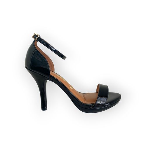 Sandalia Vizzano Tacon Charol Negro