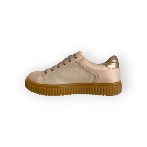 Zapatilla Ferli Estrella Acordonado Beige