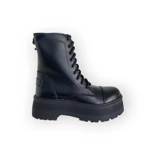 Borcego Lemon Pie Acordonado Negro