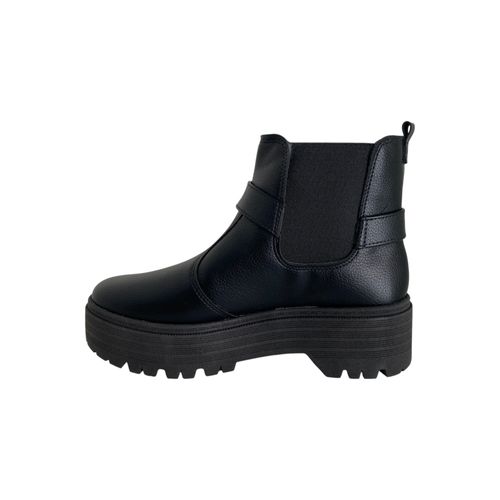 Bota Moleca Plataforma Estribo Negro