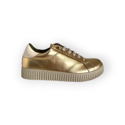Zapatilla Gravagna Acordonada Oro