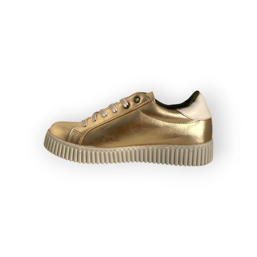 Zapatilla Gravagna Acordonada Oro