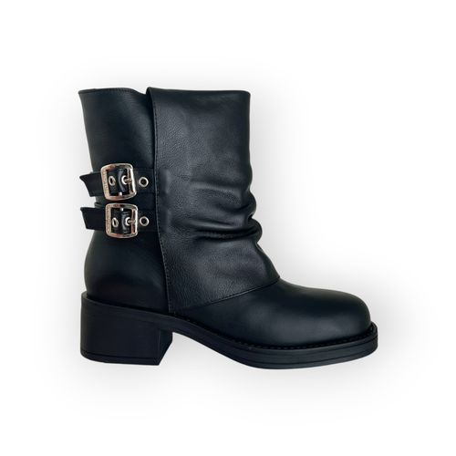 Bota Micadel Dos Hebillas Negro